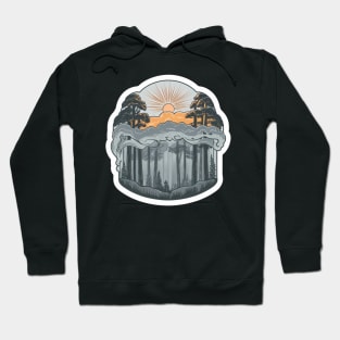 Mystic Forest: Sunrise Among the Trees Hoodie